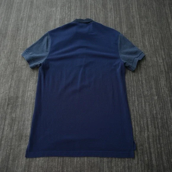 Lacoste Shirt Men Polo Short Sleeve Blue Regular Fit 100% Cotton Size 3 Small - Picture 2 of 10